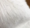 glitter/shinning long hair faux sheepskin cowhide rug