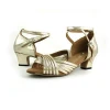 Golden dancewear women ballroom dance shoes latin salsa performance dance shoes with 1.58 inch heel