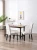 Import Good quality dining room furniture modern printing fabric dining chairs metal legs dining chairs. from China
