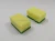 Import Green color kitchen cleaning sponge with scour pad from China