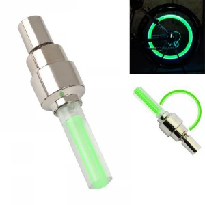 Green Flashing Waterproof LED Bicycle Wheel Lights Tyre Valve Lights For Car Bicycle Motorcycle