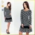 Import Guoou Knitwear Long Sleeve Flower Jacquard Knitting Sweater Dresses Girls Dress from China