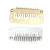 Import Hair clip angle ten teeth water drop shape simple metal beautiful girl ornament hairpin from China