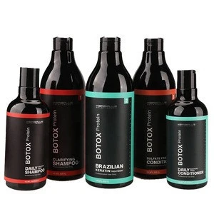 Hair-Repairing Nourishing Smoothing organic bio keratin shampoo and conditioner