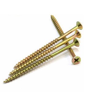 Haiyan Wholesale screw chipboard pozi double flat head wood screw chipboard screws