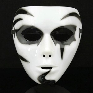 Halloween masquerade hand drawn white mask
