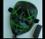 Halloween Party Light Up Glowing Neon Mask Factory Price EL Wire Neon Mask for Halloween Event