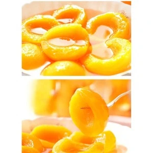 Halves canned yellow peach