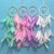 Import Handmade Pink Dream Catcher Feather Bead Hanging Decoration Home Girls Room Craft Dreamcatcher Wind Chimes Art Pendant from China