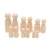 Handwork Material Unpainted Blank Wooden Family DIY Natural Wooden Peg People Doll