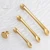 Import Hardware Furniture Manufacturing Nordic Luxury Long Wardrobe Aluminum Handles Kitchen Cupboard Gold Drawer Handle from China