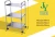 Import heavy duty 2 tier warehouse Storage Tool Utillity Cart 3 layers hospital Stainless Steel Anesthesia Medical Trolley from China