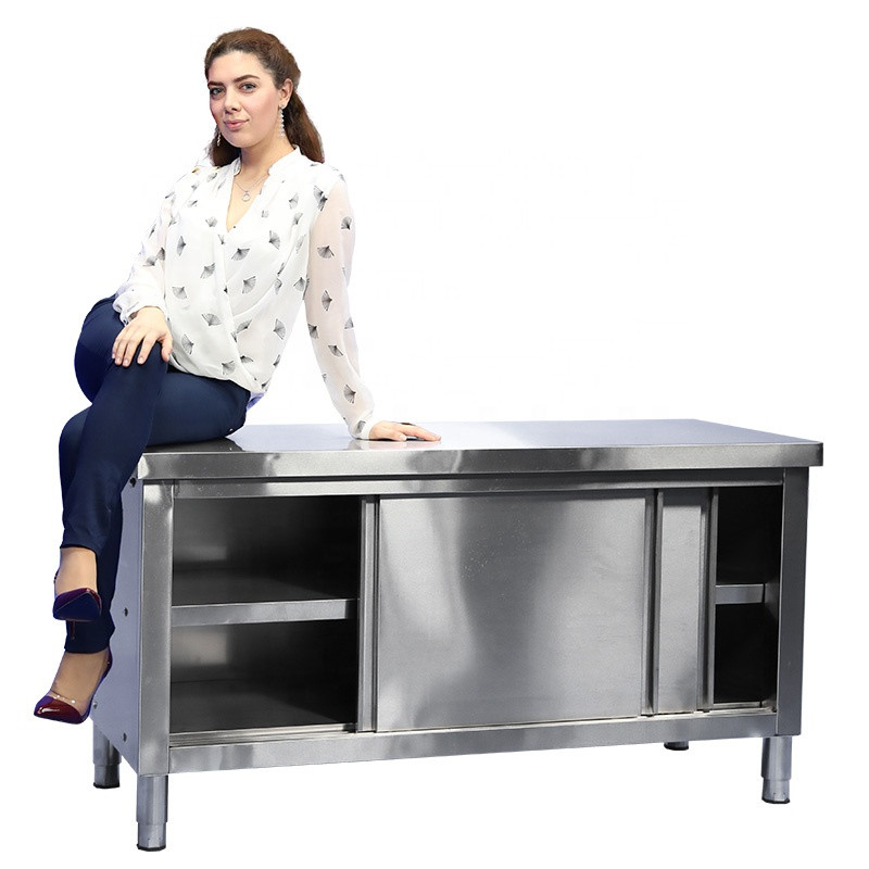 Buy Heavy Duty Food Grade Stainless Steel Double Doors Storge Kitchen ...