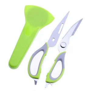 heavy duty kitchen scissors multifunction with magnetic sheath