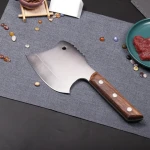 Heavy Duty Rosewood Handle Cleaver Knife 50cr15mov Stainless Steel Forged Chopping Knife Axe Chopper