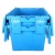Import Heavy duty stackable attached lid plastic crates for storage and moving from China