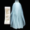 Hen Party Champagne Color Sash With Rose Gold Bride To Be Words And Bride Veil SetLP3203