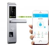 Hidden Key Hole Biometric Fingerprint Smart Door Handle Lock