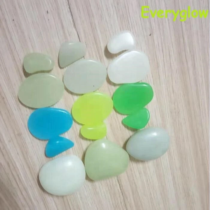 High brightness Glow in the dark pebble stone for home decorations
