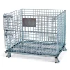 High Capacity Rigid Wire Mesh Containers Stackable Collapsible Wire Baskets Cargo and storage equipment roll pallet box