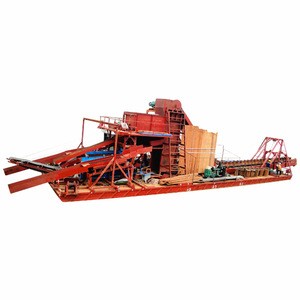 High efficiency bucket chain gold river mining machinery for Congo
