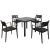 Import High End commercial outdoor patio dining table and chair sets for hotel restaurant garden from China