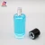 Import high end cylinder shaped empty clear perfume bottles 50ml glass atomizer perfume bottle with black magnetic cap from China