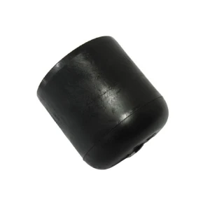 High Level Black Plastic Round Pipe Rubber Edge End Caps