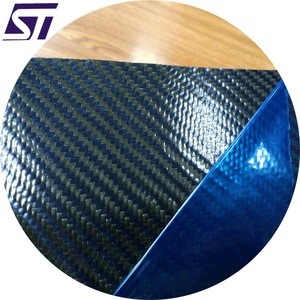 High-performance Carbon and Blue Aramid Hybrid Fabric Prepreg