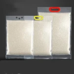 High Quality 2.5KG 5KG 10KG Plastic Rice Pouch Packaging Bag 3 Side Seal Gusset Pouch with White PP Handle