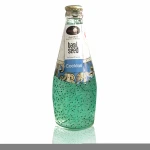 High quality 290ml Strawberry Flavor Basil Seed Drink