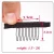 Import High Quality 7 Teeth Stainless Steel Wig Combs For Wig Caps Wig Clips For Hair Extensions Strong Black Lace Hair Comb from China