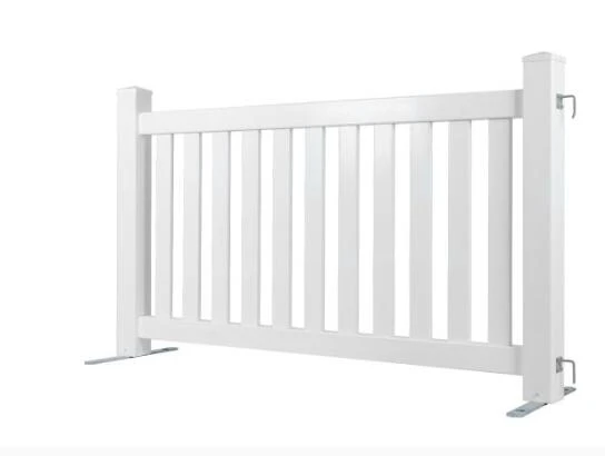 High quality beautiful strong plastic fence temporary picket fence