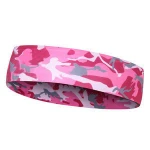 High Quality Camo pattern headband non-slip quick drying custom sport sweatband for indoor activity