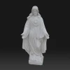 High quality catholic religious craft souvenirs marble life size jesus statue