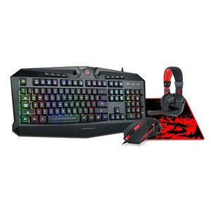 High Quality Computer Gamer Colorful LED Wired USB Optical Multimedia Ergonomic Gaming Mouse And Keyboard Combo