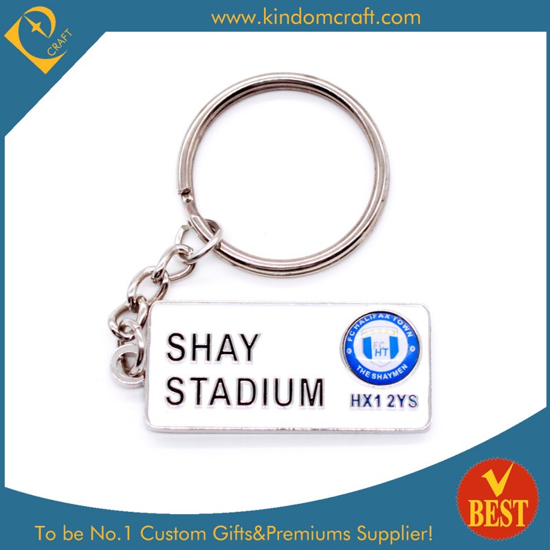 High Quality Custom Shape 2 D Metal Key Chain with Personal Logo for Advertising