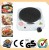 Import high quality hot selling GS CE ROHS CB approval 155mm plate sized 1000W electric cooking plate from China