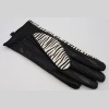 High quality luxury calf hair zebra print ladies fashion leather gloves