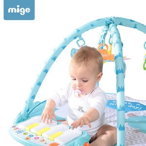 High quality musical baby toy activity gym mat baby play mat with piano