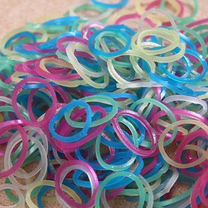 High Quality Natural Multi Color Elastic Loom Rubber Band, Hair Latex Rubber Bands