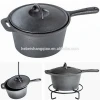 High Quality Outdoor Camping Cook Set 7pc Cast Iron Cookware
