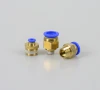 High Quality Plastic /Brass/Nickel Push In Straight Pneumatic Fittings PC