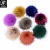 High Quality Raccoon Fur Ball Real Fur Pom Poms Detachable with Snap Press Button For Beanie Hats