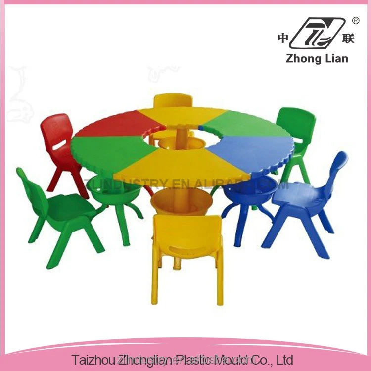 High quality stable school kids plastic student table and chairs