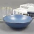 Import High Quality  Stoneware Blue  Color  16 pieces Tableware Metal Rim  Ceramic Dinnerware Sets from China
