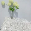 High quality western decoration white petal taffeta leaf fabric textile