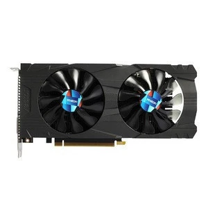 High quality Yeston GTX1050Ti 4G DDR5 7008MHz 128bit Gaming Graphics Card Double fan With HDDVI DP , Video Card - Black