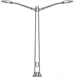 High-strength Fiberglass lamp Pole