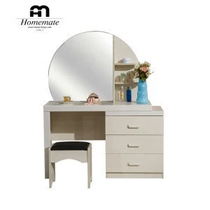 Home Center Wooden Mirrored Dresser 3 Drawer With Bedroom Dresser
